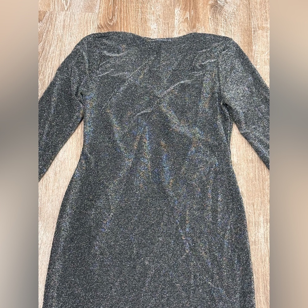 AQUA Shimmer Cutout Dress - Picture 6 of 6